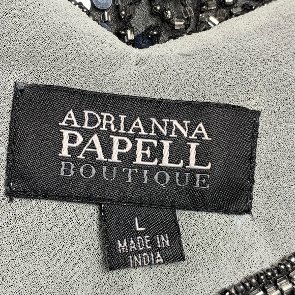 Adrianna  Papell  Boutique, Beaded Silk top - Picture 6 of 9